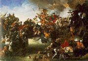 Johann Peter Krafft Zrinyi's Charge from the Fortress of Szigetvar oil on canvas